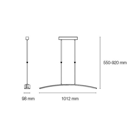 Wanda LED Pendant Light - Curve White - CristalRecord LED Lighting