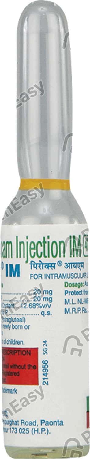 Buy Pirox Injection 2ml Online at Flat 15% OFF | PharmEasy