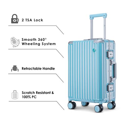 THE CLOWNFISH Stark Series Luggage Polycarbonate Hard Case Suitcase ...