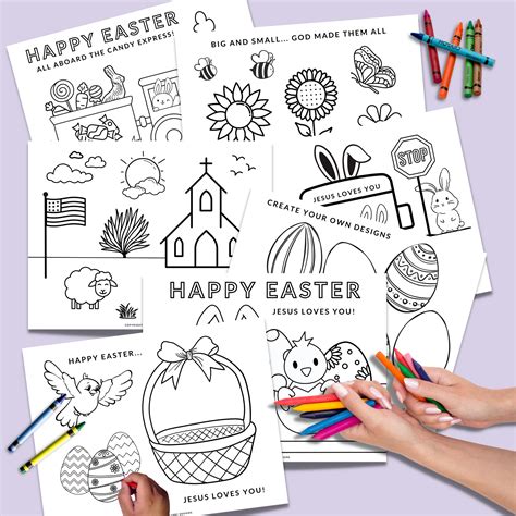 Printable Easter Cards Coloring Pages [2025]