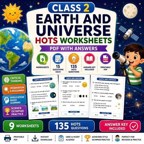 Class 2 Earth and Universe HOTS Worksheets PDF – Olympiad tester