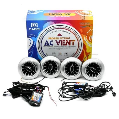 CARDI K4 Ambient light AC Vent in Silver Color for Thar Roxx