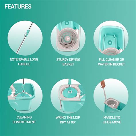 Buy Spotzero by Milton Classic Spin Mop, Bucket Online – NeverOwned