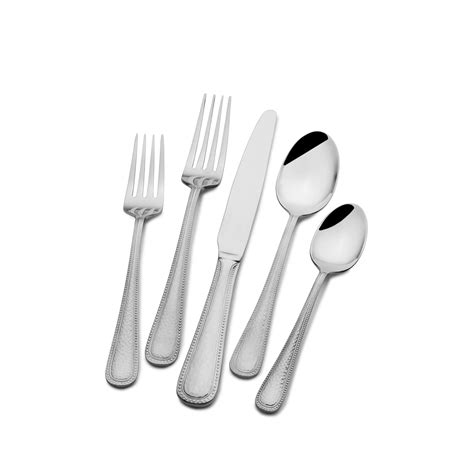 Gourmet Basics by Mikasa Halston 42-Piece 18/0 Stainless Steel Flatware ...