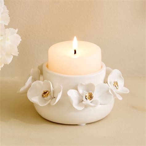 Buy Alchemy Gifts Ceramic Floral Candle Holder from Home Centre at just ...