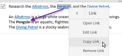 Image result for OneNote Hyperlink