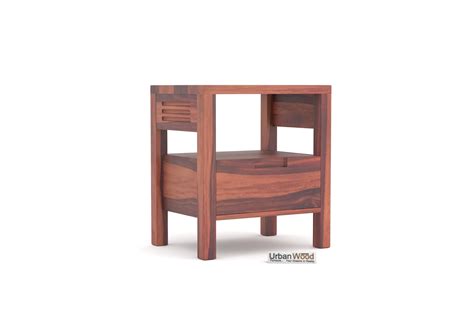 Buy Ragnar Bedside Table (Teak Finish) Online in India | UrbanWood