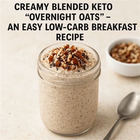 Creamy Blended Keto “Overnight Oats” – An Easy Low-Carb Breakfast ...