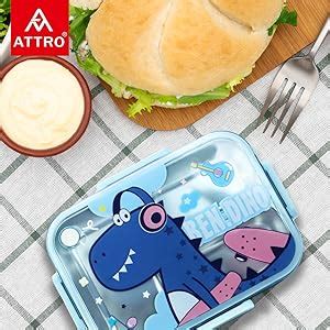 Buy Attro Hi Lunch Deluxe 3 Lunch Box with Inner Stainless Steel 3 ...