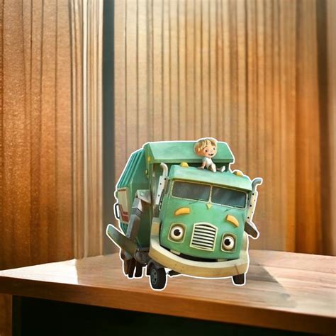 Trash truck Character Party prop, Centerpiece, Backdrop and party supp ...