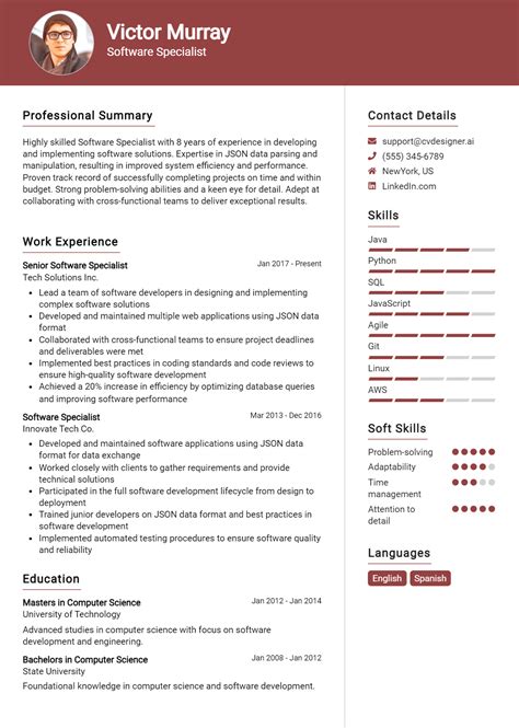 Image result for Software Manager Resume Examples