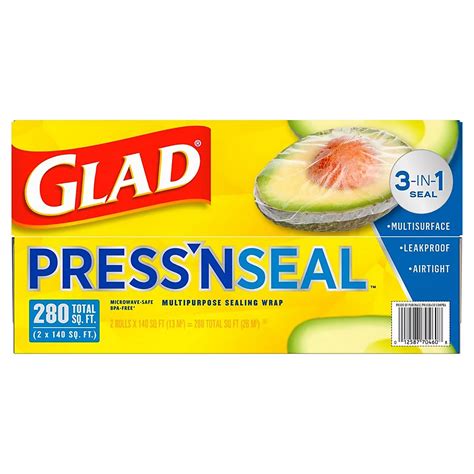 Glad Press N Seal Plastic Wrap, 2 pk./140 sq. ft | BJ's Wholesale Club