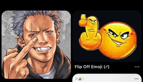 Flip Off Emoji (☍) | Funny emoticons, Funny emoji, Funny reaction pictures