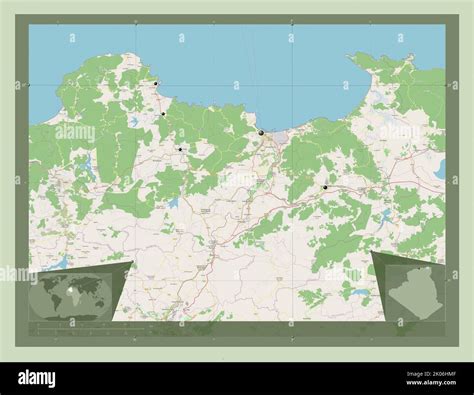 Skikda, province of Algeria. Open Street Map. Locations of major cities of the region. Corner ... - map of algeria with major cities