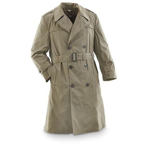 USMC Military Surplus All-Weather Trench Coat, Used - 633777, Military ...