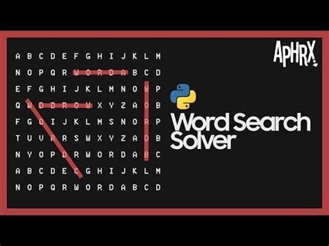 Image result for Word Search Python Code