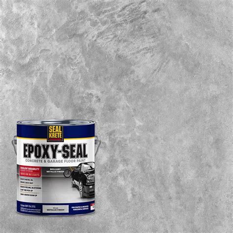 Silver, Seal-Krete Metallic Concrete & Garage Floor Paint-343813 ...