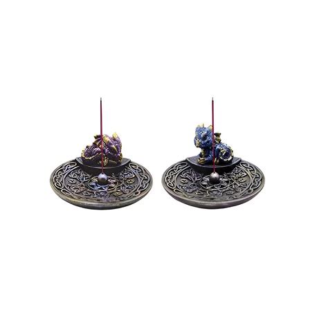 FC Design 2-PC Blue Dragon and Purple Dragon 4.25"W Incense Burner ...
