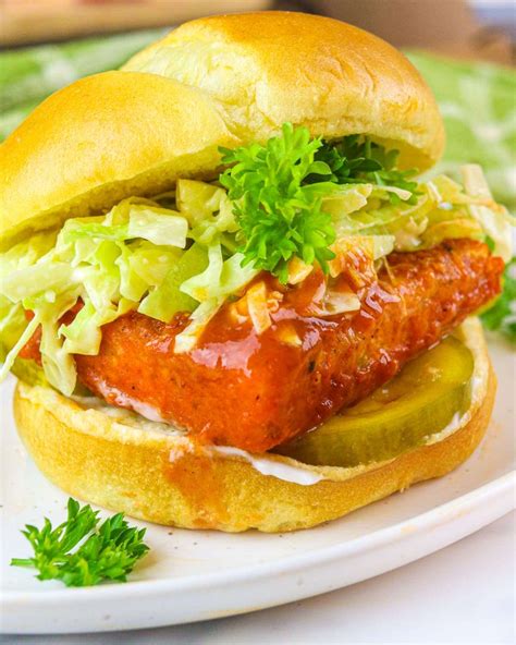 Vegan Buffalo Chicken Sandwich Recipe | Cheap Lazy Vegan