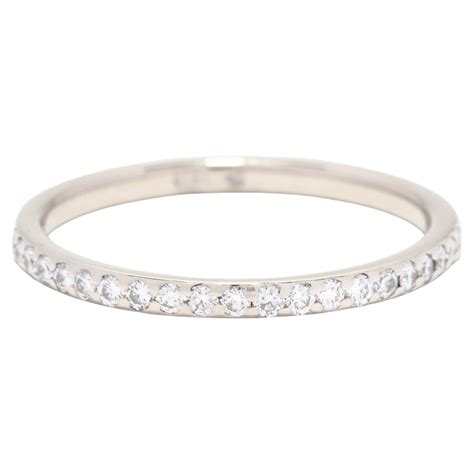 Estate 18k Gold 1.81ct Pave Diamond Domed 4 Row Eternity Wedding Stack ...