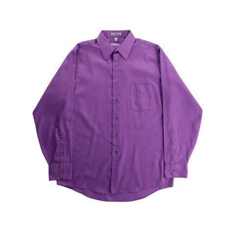【CUBA】"GEOFFREY BEENE" cotton satin color dress shirt -8203- | cv