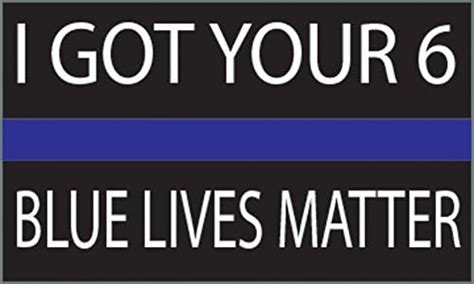 Thin Blue Line - Blue Lives Matter Flag Sticker 5x3” - Industrial ...