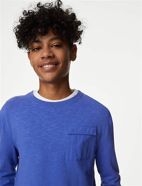 Buy Pure Cotton Textured Top (6-16 Yrs) at Marks & Spencer
