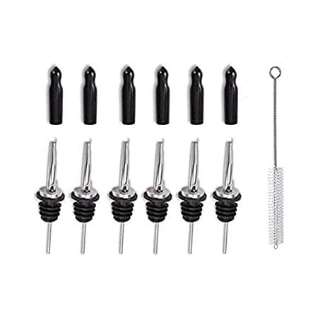 Buy Rudra Exports Oil Liquor Bottle Pour Spouts Stainless Steel Wine ...