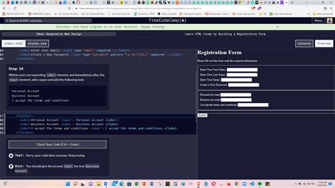Image result for Freecodecamp Registration Form CSS/HTML