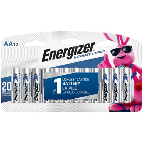 Energizer Ultimate Lithium AA Batteries, 24 Pack, Long-Lasting Double A ...