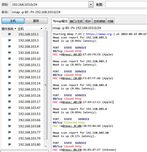 NetBox and Nmap 的图像结果