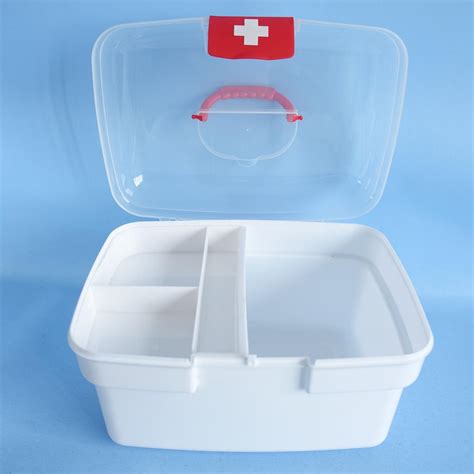 25CM家庭三格内格便携手提药箱 多用急救箱 赠品可印刷logo-阿里巴巴