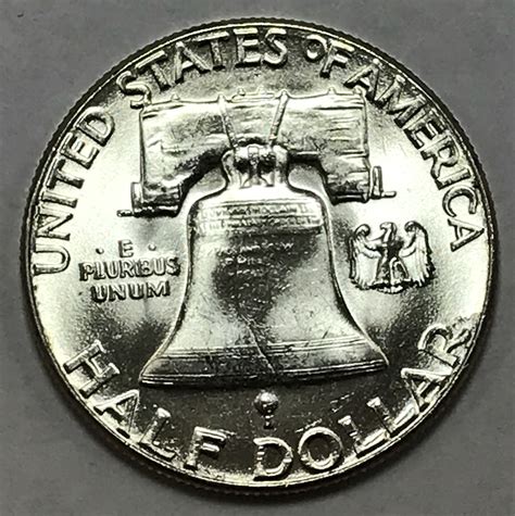 1955 Franklin Half Dollar - Gem Brilliant Uncirculated - Near Perfect ...