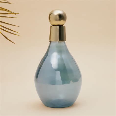 Buy Splendid Glass Canister with Metal Lid Table Accent from Home ...