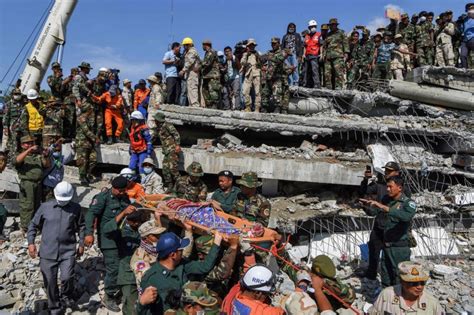 柬埔寨建築工地倒塌24死23傷 仍有不明人數受困 - 國際 - 自由時報電子報