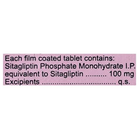 Sitacip 100 MG Tablet (10): Uses, Side Effects, Price & Dosage | PharmEasy
