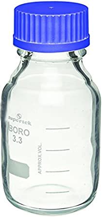 Supertek 12.108.0500-P1 Reagent Bottle 500 ml, with PP Screw and O Ring ...