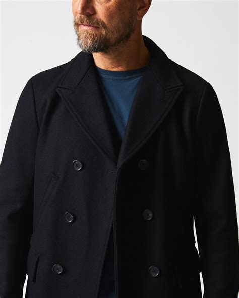 Mens Pea Coat With Hood