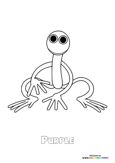 Free Rainbow Friends - Coloring Pages for kids