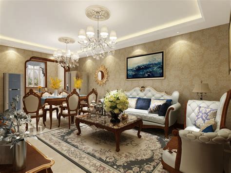 美式现代四居室150平米15万-鲁圆装修案例-北京房天下家居装修网