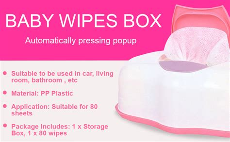 Buy Jingle Kids Wet Wipes Storage Box Plastic Refillable Container 80 ...