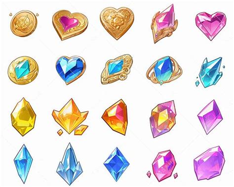 Ai 画矿石晶体 的图像结果