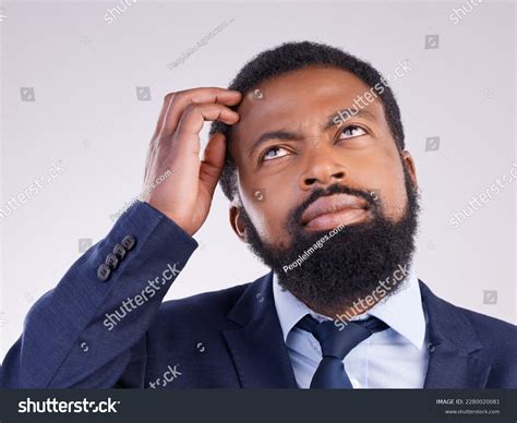 Confused Black Man Face