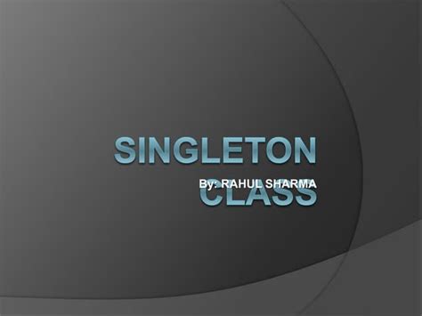 Singleton Class in Java 的图像结果