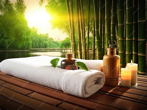 Premium Photo | Spa massage therapy table with aromatic candles spa ...