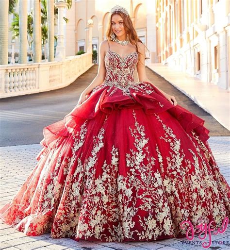 red quinceanera dresses