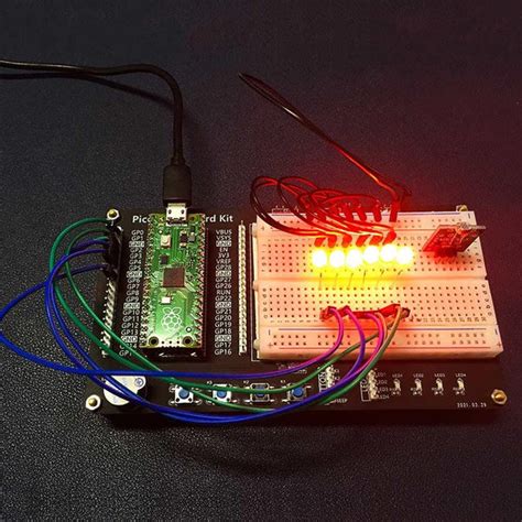 Image result for Using Raspberry Pi Pico On Breadboard