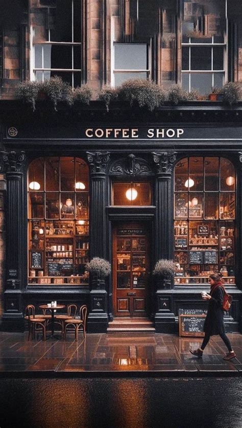 Pin by Gabriella on Coffee. in 2024 | Cozy coffee shop, Storefront ...