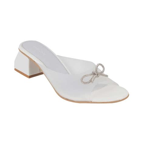Buy Mochi Women White Party Sandals Online | SKU: 40-137-16-36 – Mochi ...