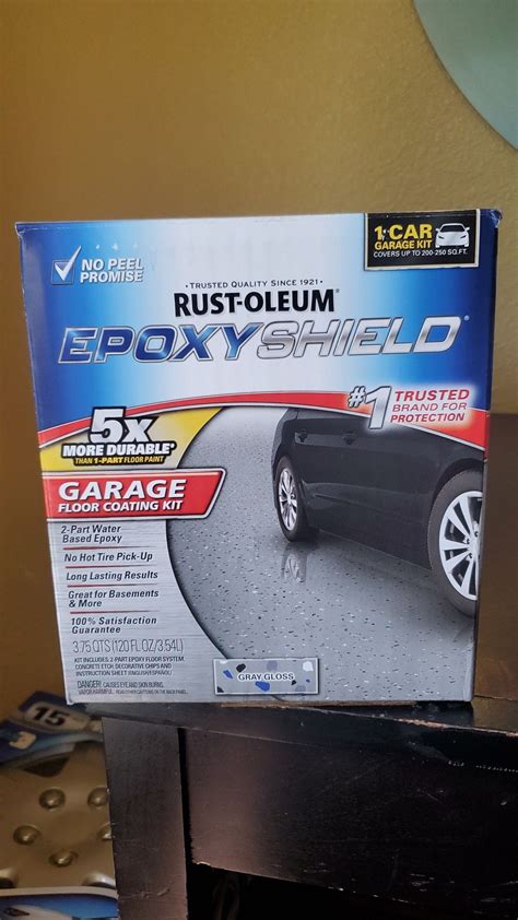Rust-Oleum Epoxy Shield Garage Floor Coating Kit Gray Gloss 1 Car ...